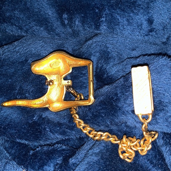 Judith Jack dog theme marcasite gold tone belt buckle - Picture 4 of 5